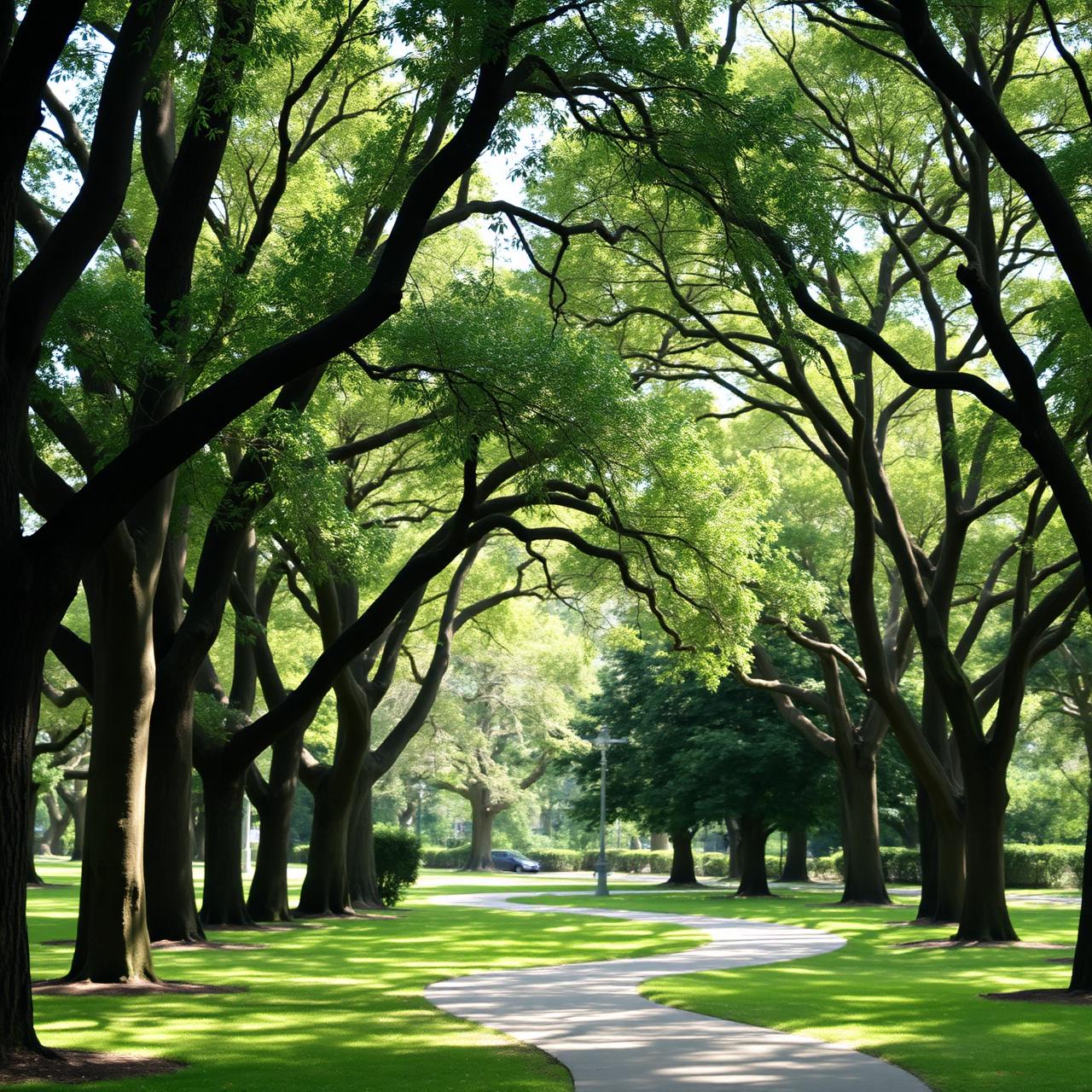 Calming natural greenery representing rest and recovery