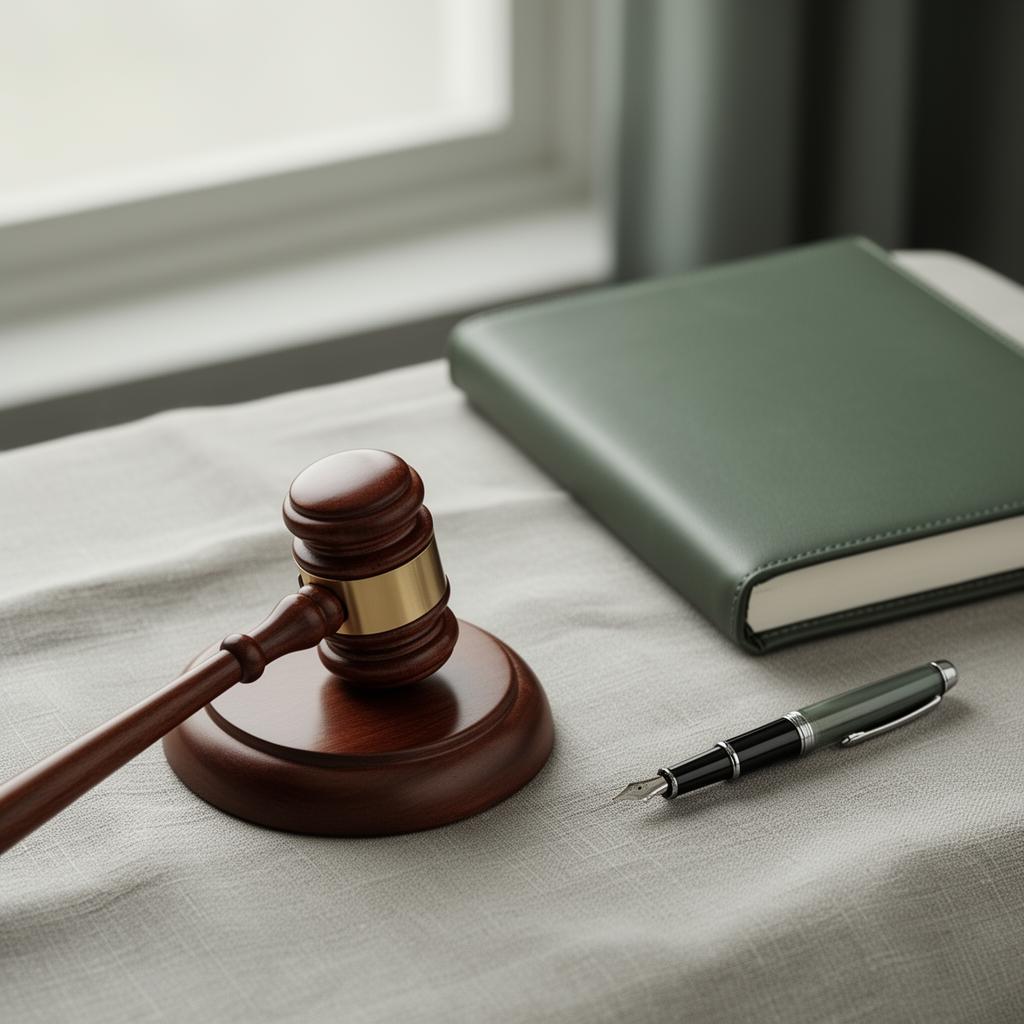 Forensic psychology - gavel and notebook representing clinical-legal assessment